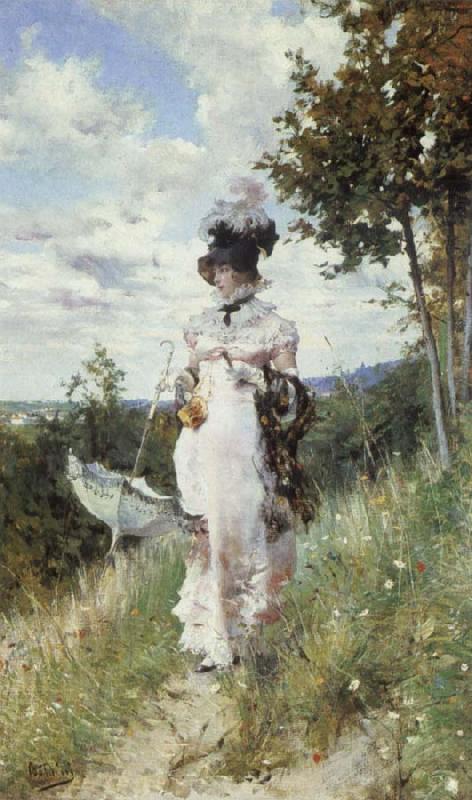 Giovanni Boldini Afternoon Stroll china oil painting image